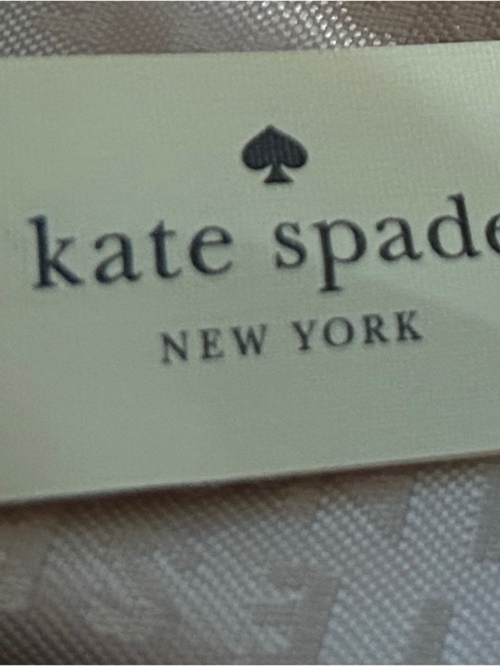 Kate Spade Black Patent Tote Bag with Polka Dot Texture - Picture 3 of 5